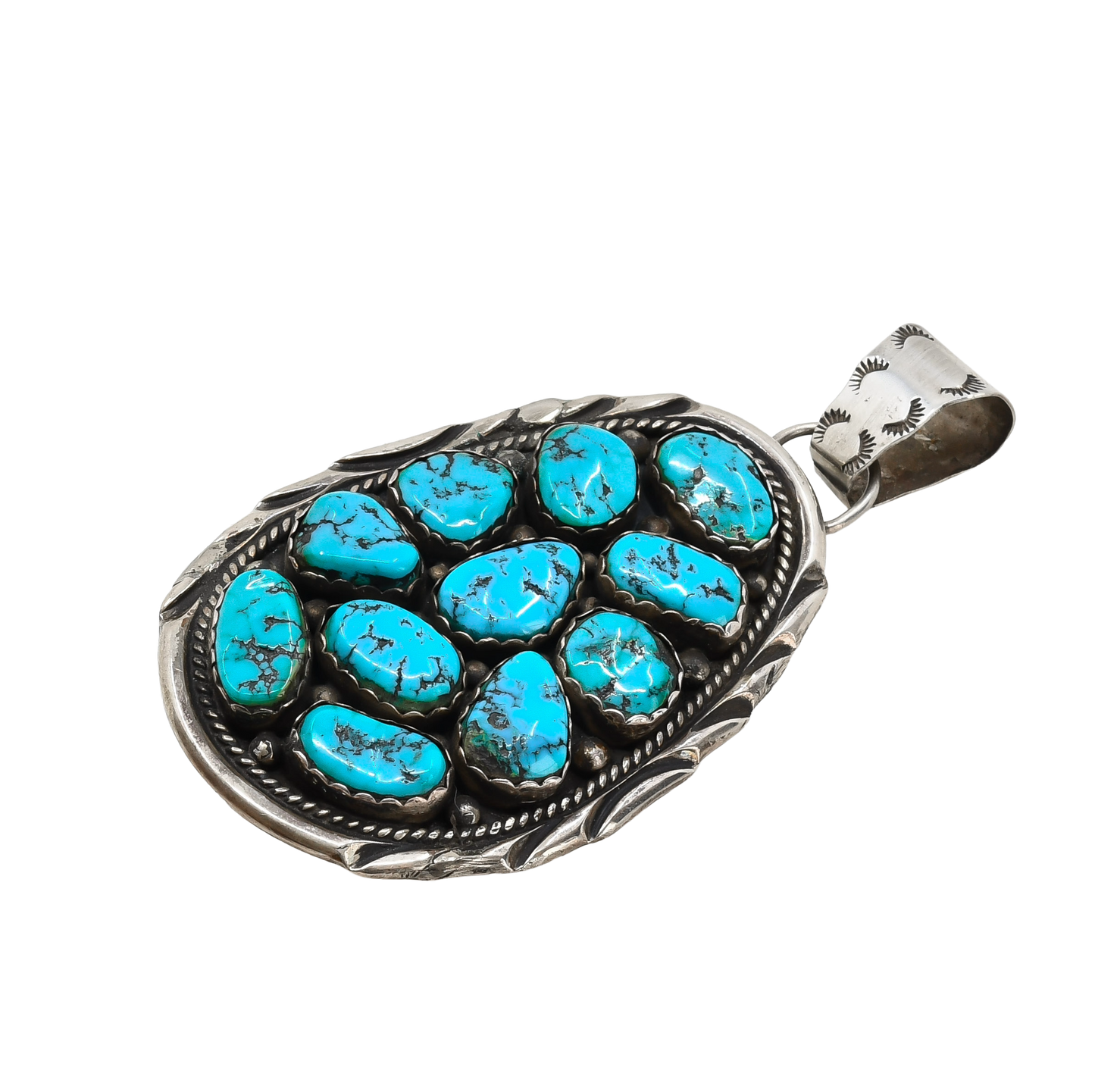 Vintage Navajo Turquoise Nugget Pendant