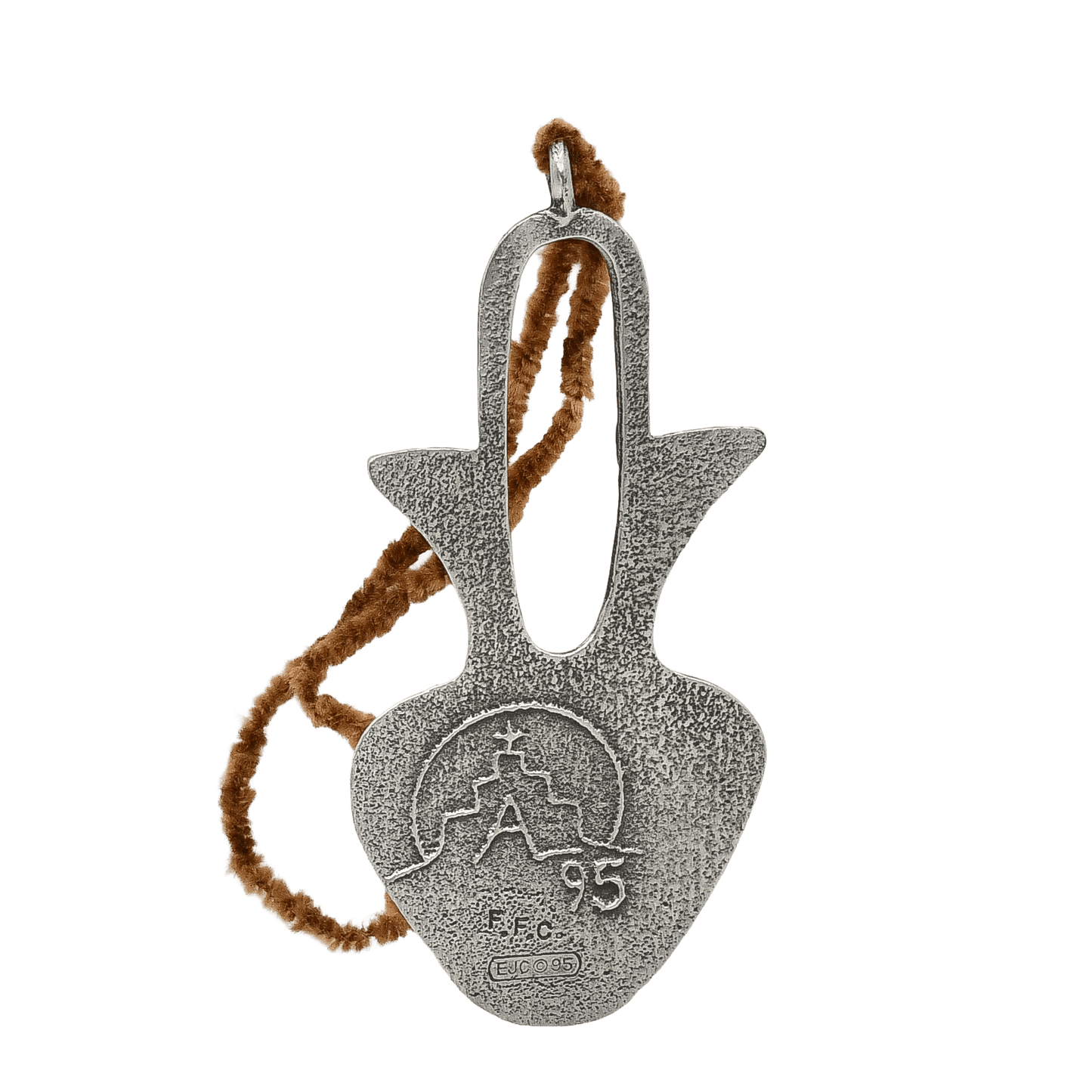 Anthony Lovato Pewter Olla Ornament - Turquoise & Tufa