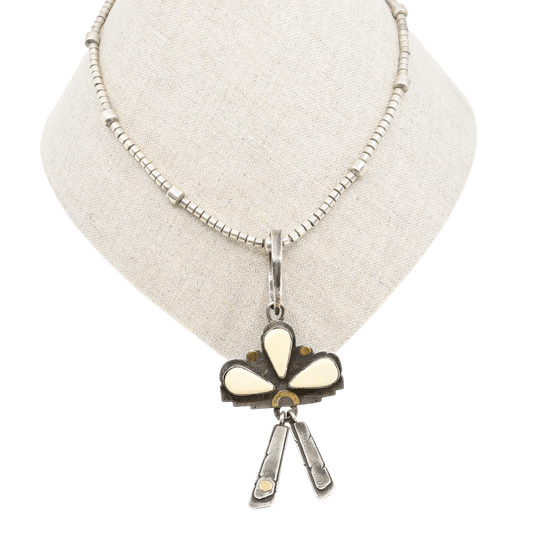 Contemporary Cloud Pendant By Jolene Eustace - Turquoise & Tufa