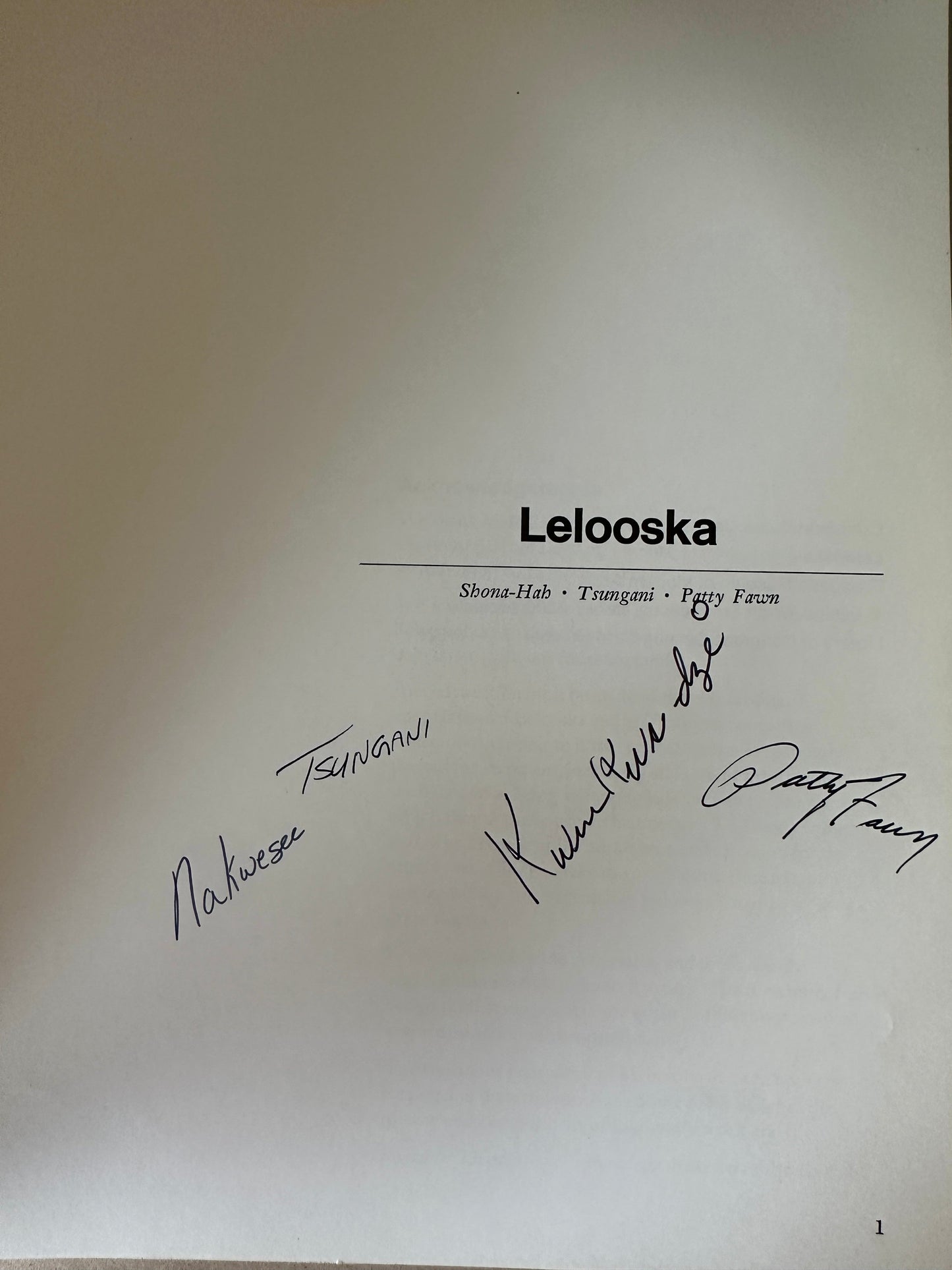 Lelooska Shona - Hah Tsungani Patty Fawn Signed - Turquoise & Tufa