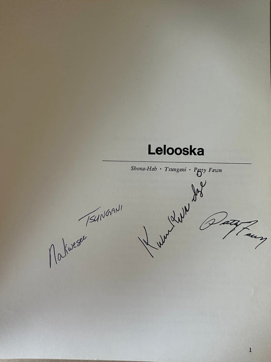 Lelooska Shona - Hah Tsungani Patty Fawn Signed - Turquoise & Tufa