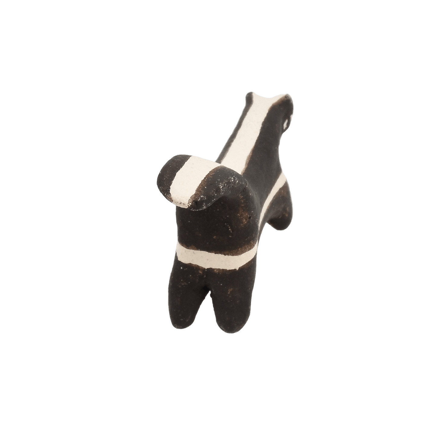 Small Skunk Pottery Figure by Juana Leno of Acoma Pueblo - Turquoise & Tufa