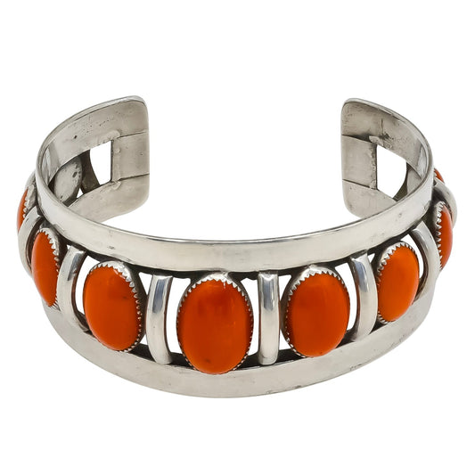 Vintage Frank Patania Sr. Coral Bracelet - Turquoise & Tufa