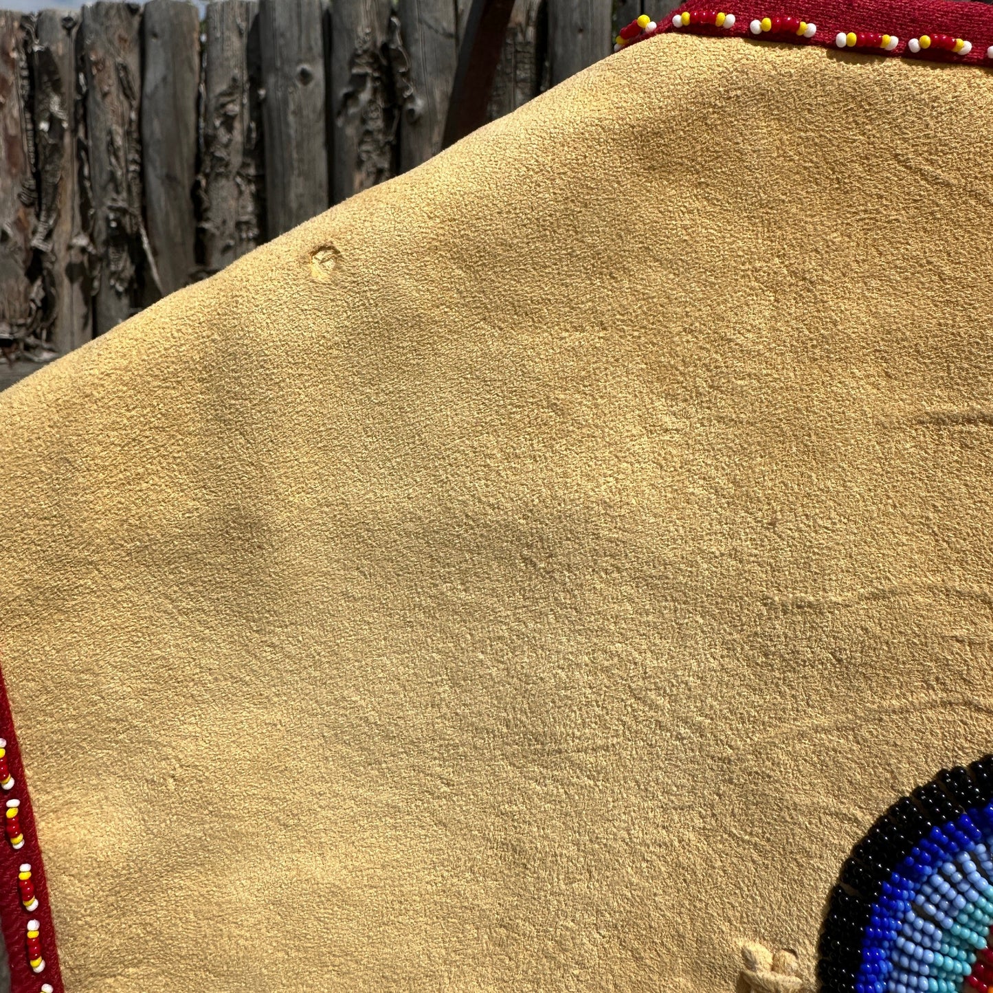 Vintage Oglala Lakota Beaded Pictorial Horse Vest By Douglas Fast Horse - Turquoise & Tufa