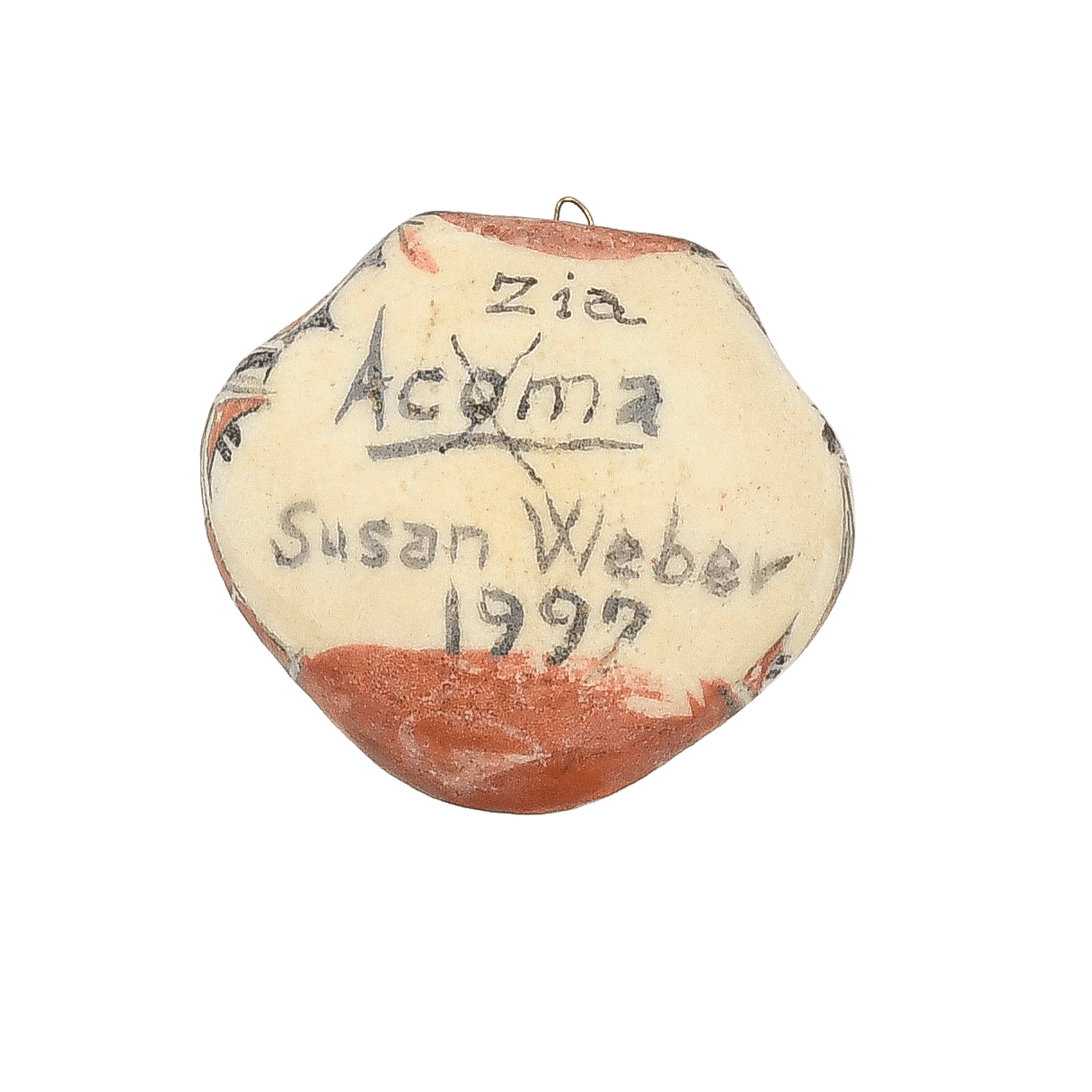 Vintage Pueblo Pottery Olla Ornaments by Susan Weber - Turquoise & Tufa