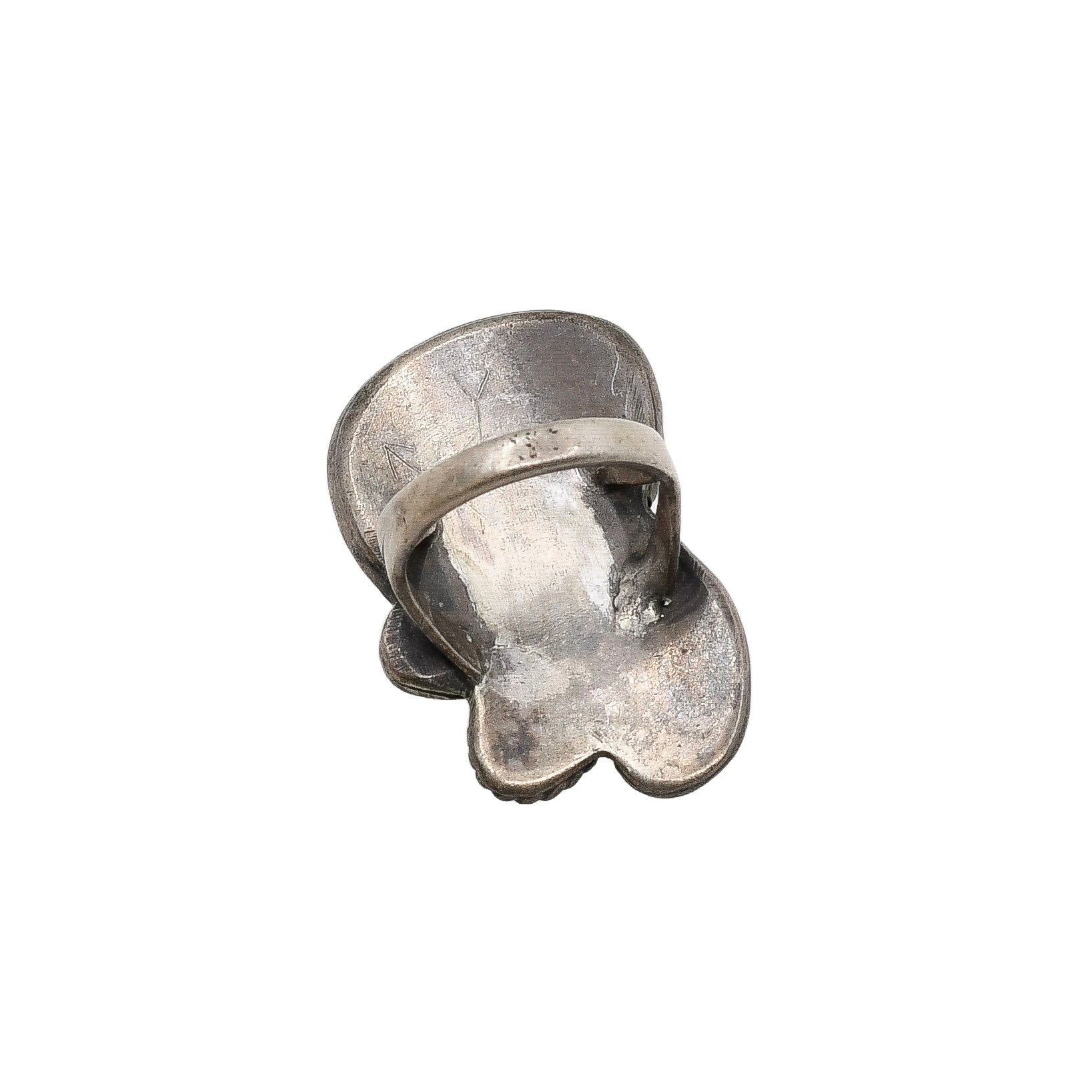 Vintage Turquoise and Nugget Ring With Silver Wire Work - Turquoise & Tufa