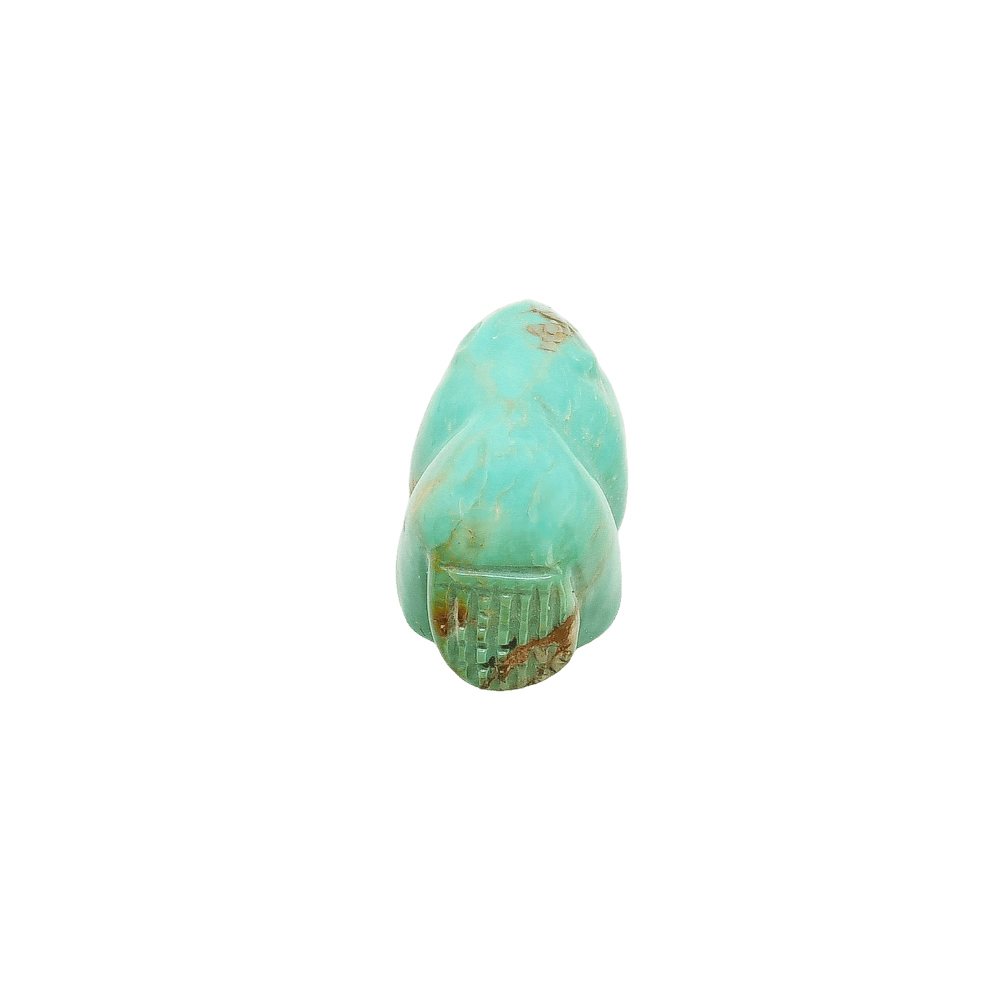 Vintage Zuni Beaver Fetish of Turquoise - Turquoise & Tufa