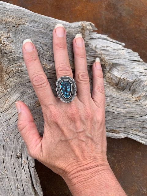 Tommy Jackson Ring of Apache Blue Turquoise