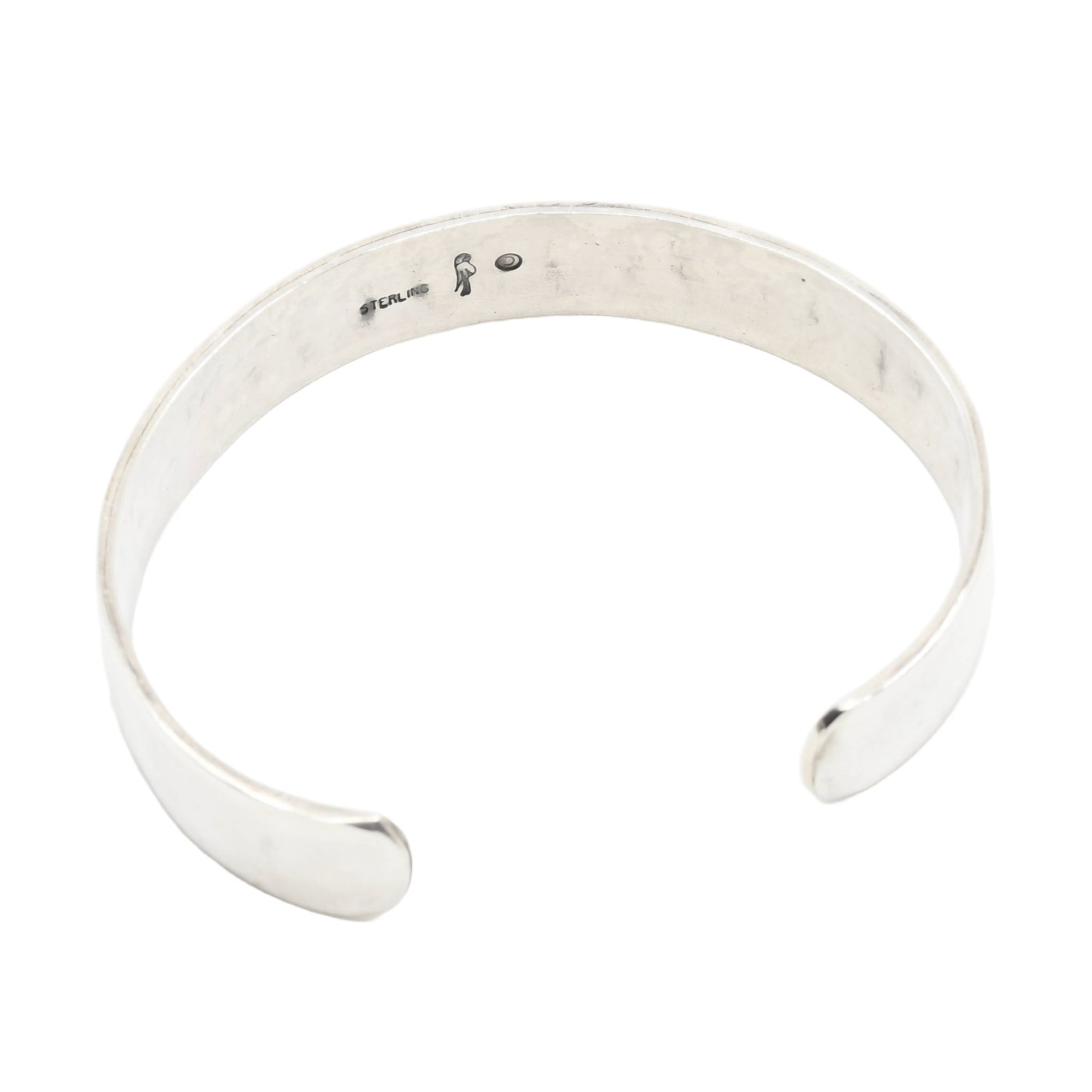 Contemporary Hopi Overlay Cuff Bracelet by Darren Silas - Turquoise & Tufa
