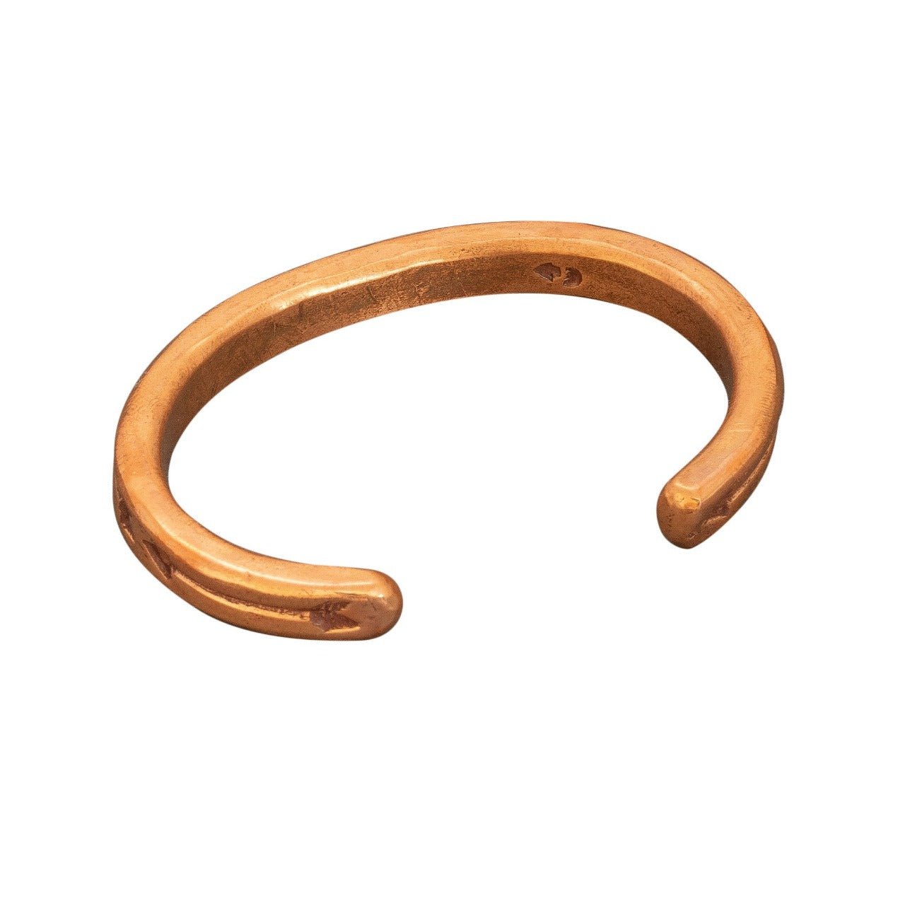 Copper Arrow Bangle By Greg and Dyaami Lewis - Turquoise & Tufa