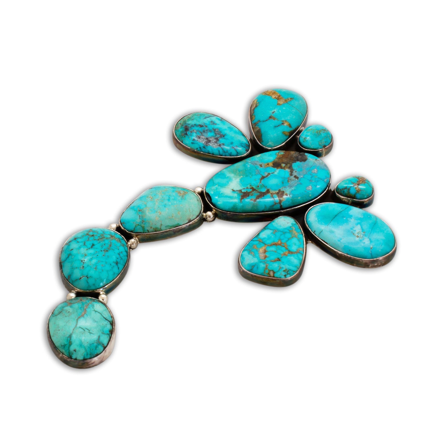 Federico Jimenez Turquoise Dragonfly Pin - Turquoise & Tufa