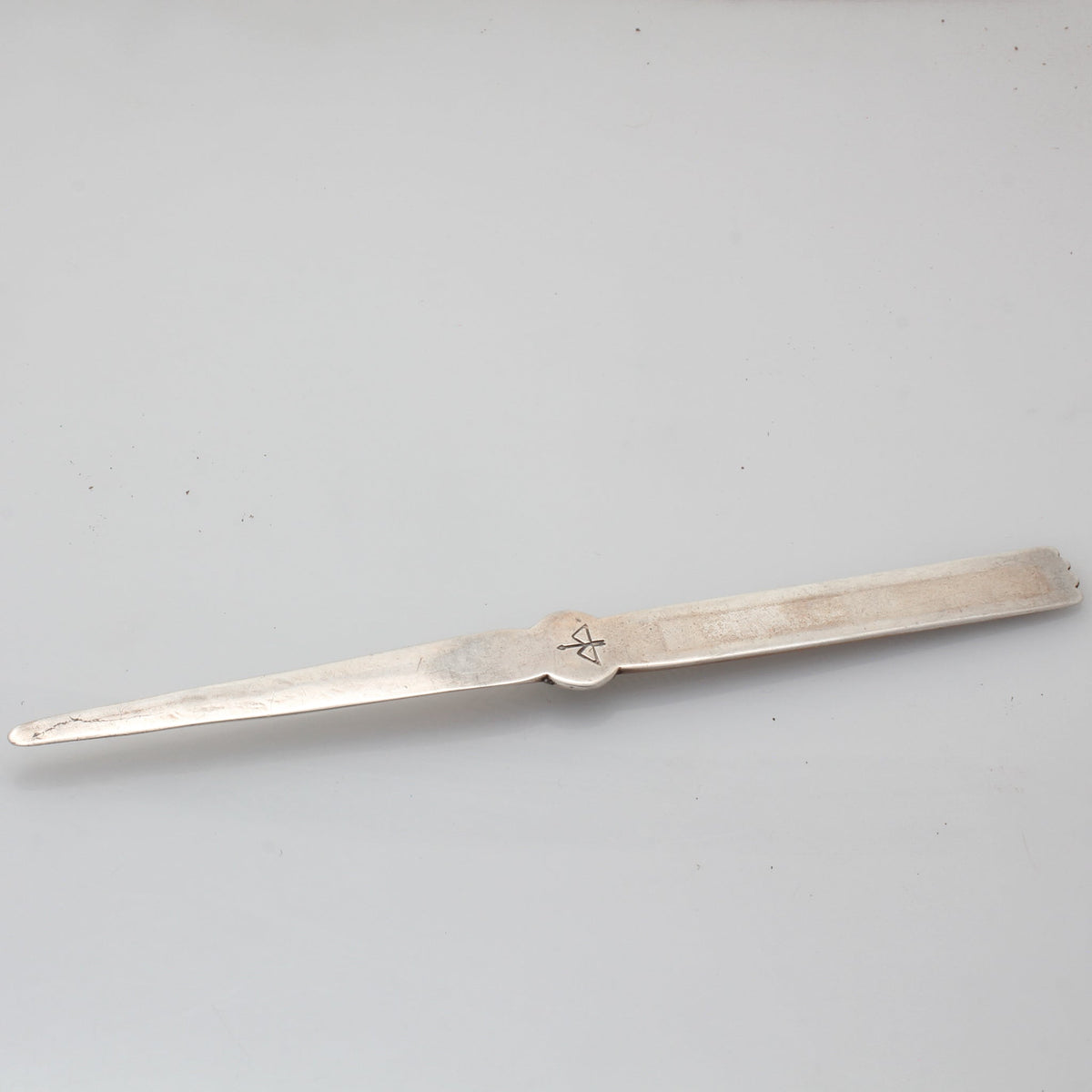 Historic Navajo Silver & Turquoise Letter Opener By Ike Wilson (Austin Wilson) - Turquoise & Tufa