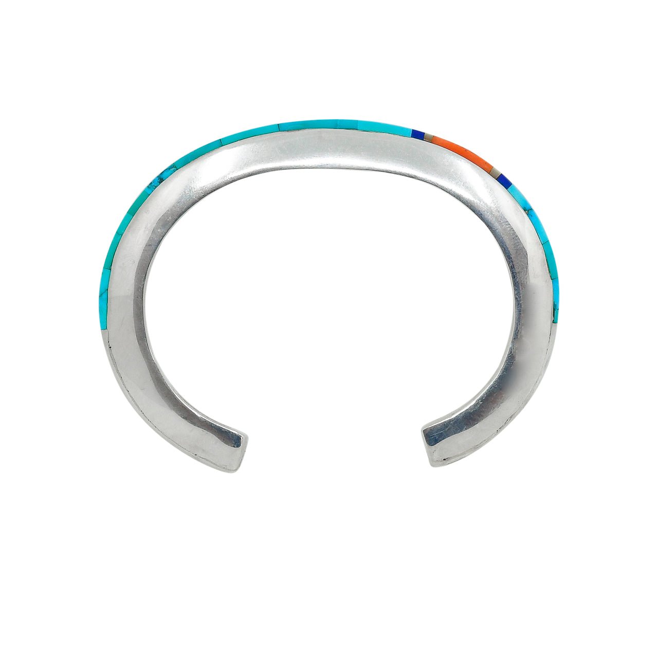 Jimmie King Jr. Sky High Bracelet of Inlay - Turquoise & Tufa
