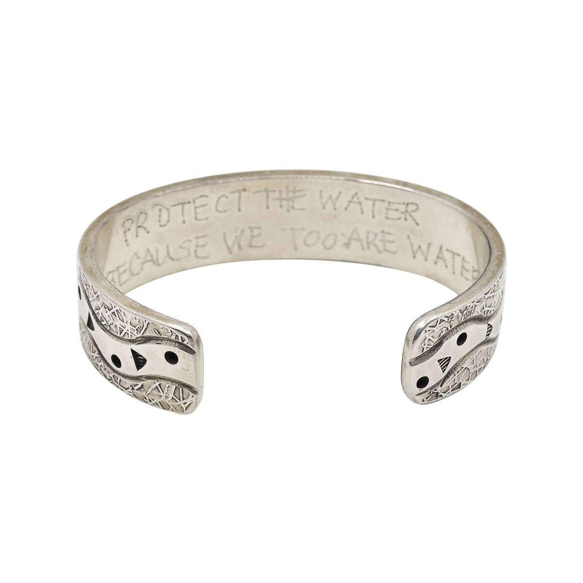 JJ Otero Water Protector Bracelet of Sterling Silver - Turquoise & Tufa