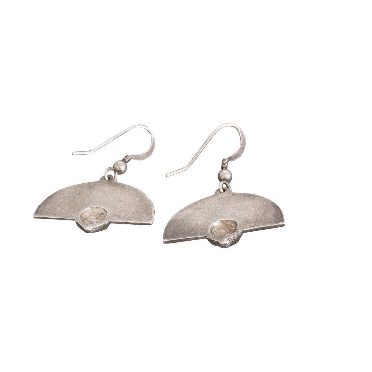 Joe Cajero Earrings Entitled Nurtured By Prayer - Turquoise & Tufa