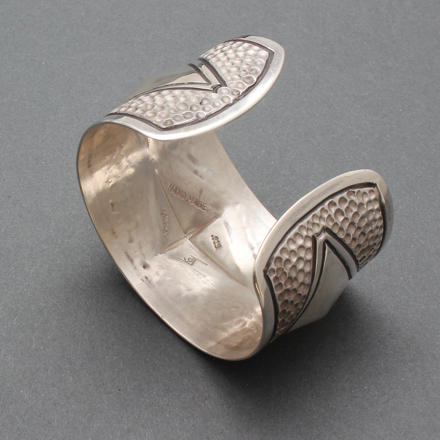 Kay Begay Rogers Silver Cuff Bracelet - Turquoise & Tufa