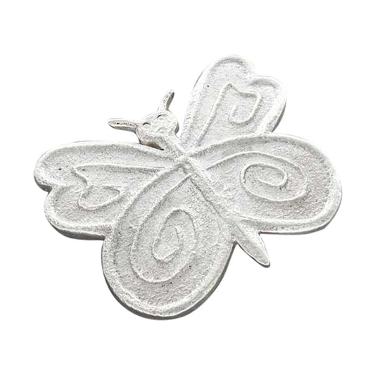 Navajo Ira Custer Silver Butterfly Belt Buckle - Turquoise & Tufa