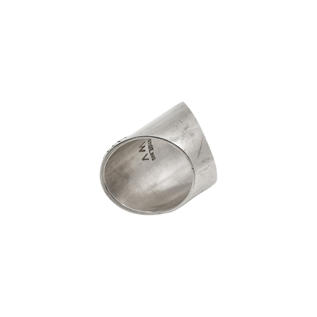 Navajo Wil Vandever Natural Turquoise Ring - Turquoise & Tufa
