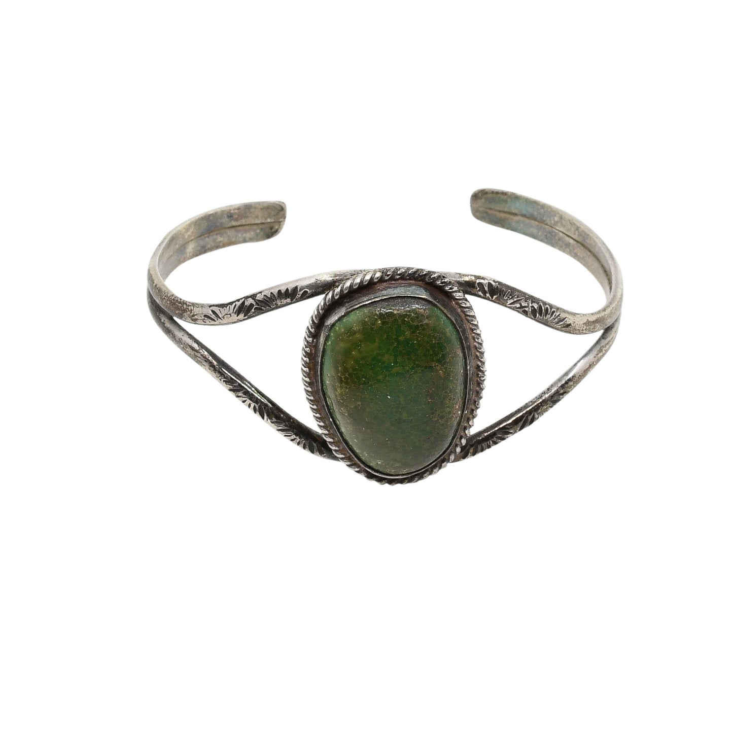 Old Navajo Cerrillos Turquoise Bracelet - Turquoise & Tufa