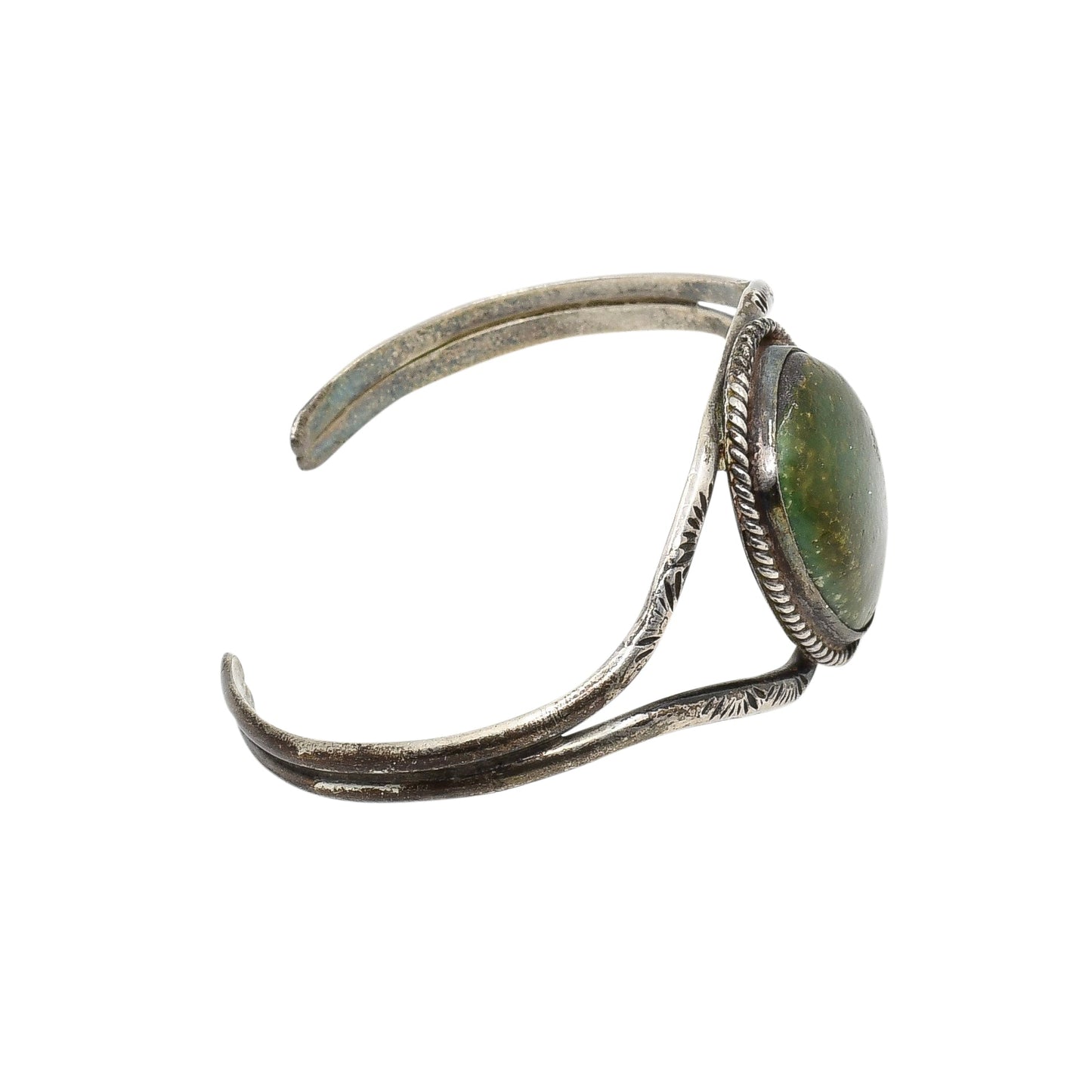 Old Navajo Cerrillos Turquoise Bracelet - Turquoise & Tufa
