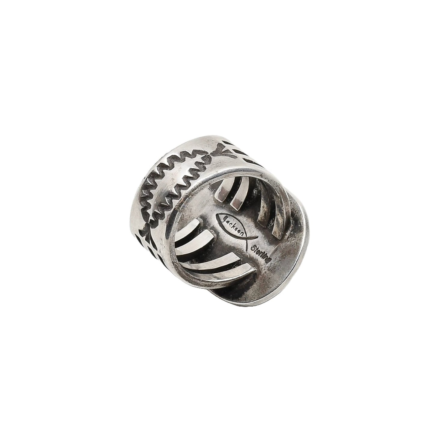 Tommy Jackson Ring of Apache Blue Turquoise - Turquoise & Tufa