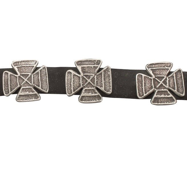 Tufa Cast Silver Belt By Ira Custer - Turquoise & Tufa