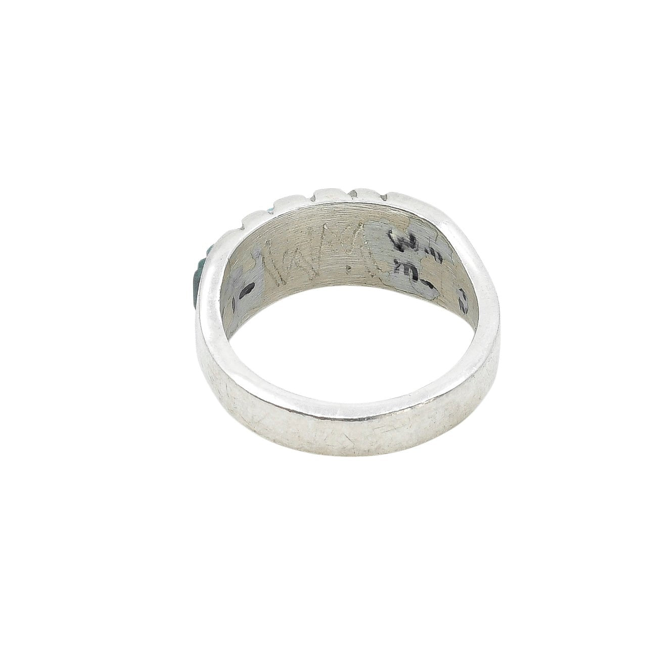 Wilbert Manning Yei Ring - Turquoise & Tufa