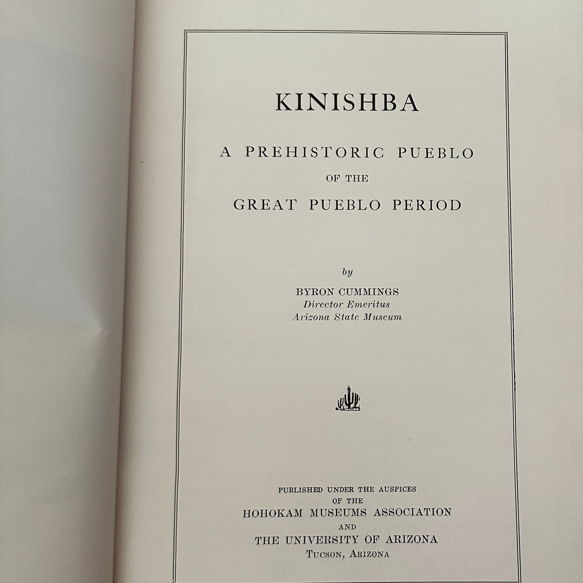Book: Kinishba, A Prehistoric Pueblo of the Great Pueblo Period
