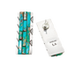 Len Adakai Earrings of Turquoise Mosaic Inlay