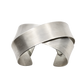 Maria Samora Sterling Silver Bracelet Crisscross Cuff