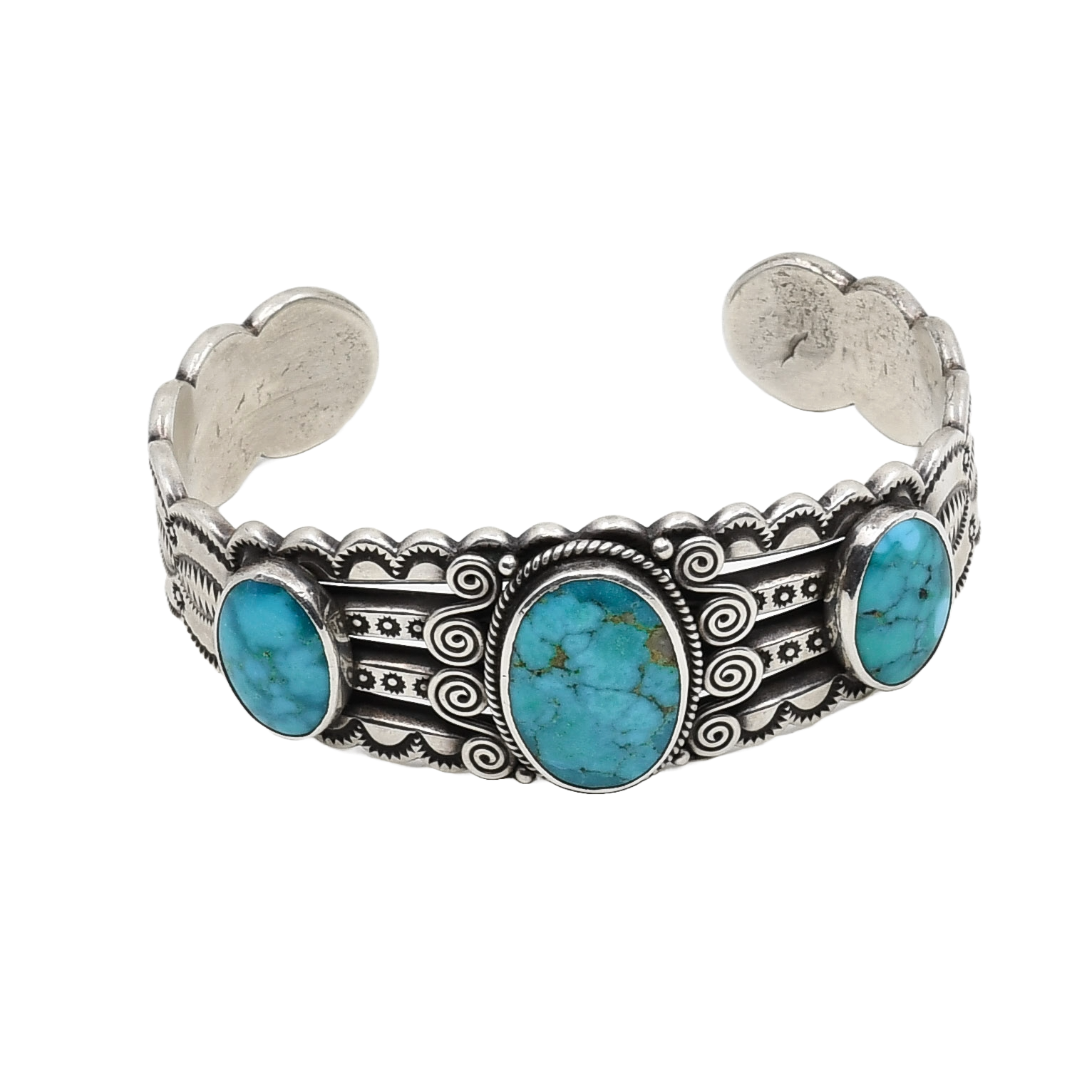 Perry Shorty Bracelet of Three Turquoise Stones