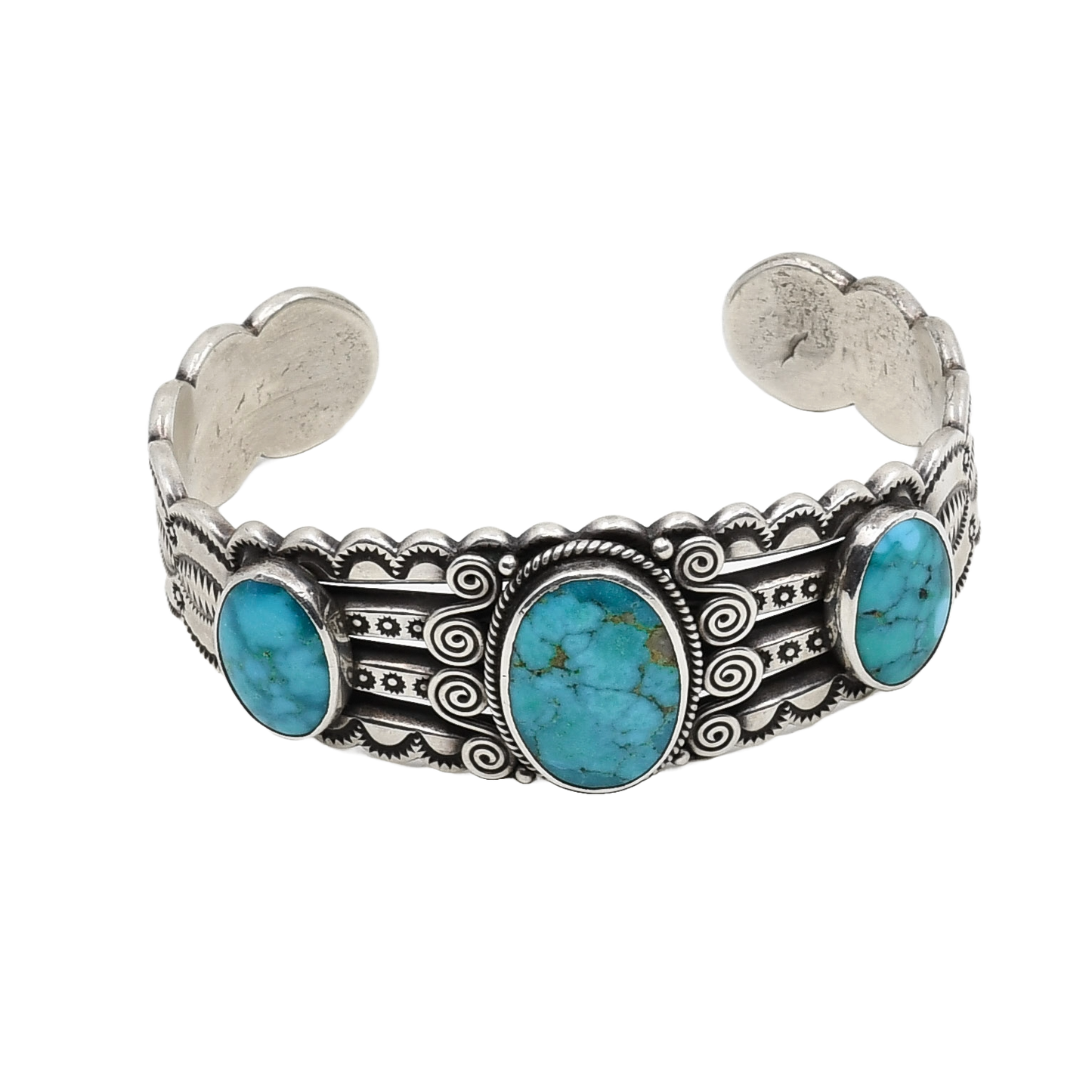Perry Shorty Bracelet of Three Turquoise Stones