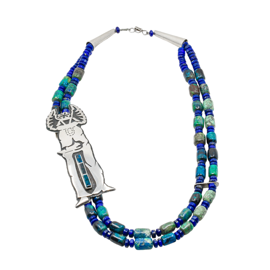 Phil Sekaquaptewa Necklace of Crow Mother Katsina