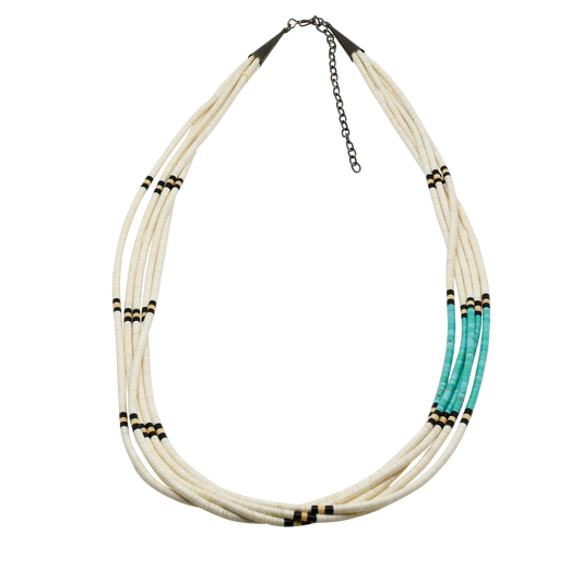 Vintage Heishi Necklace From Kewa Or Santo Domingo Pueblo