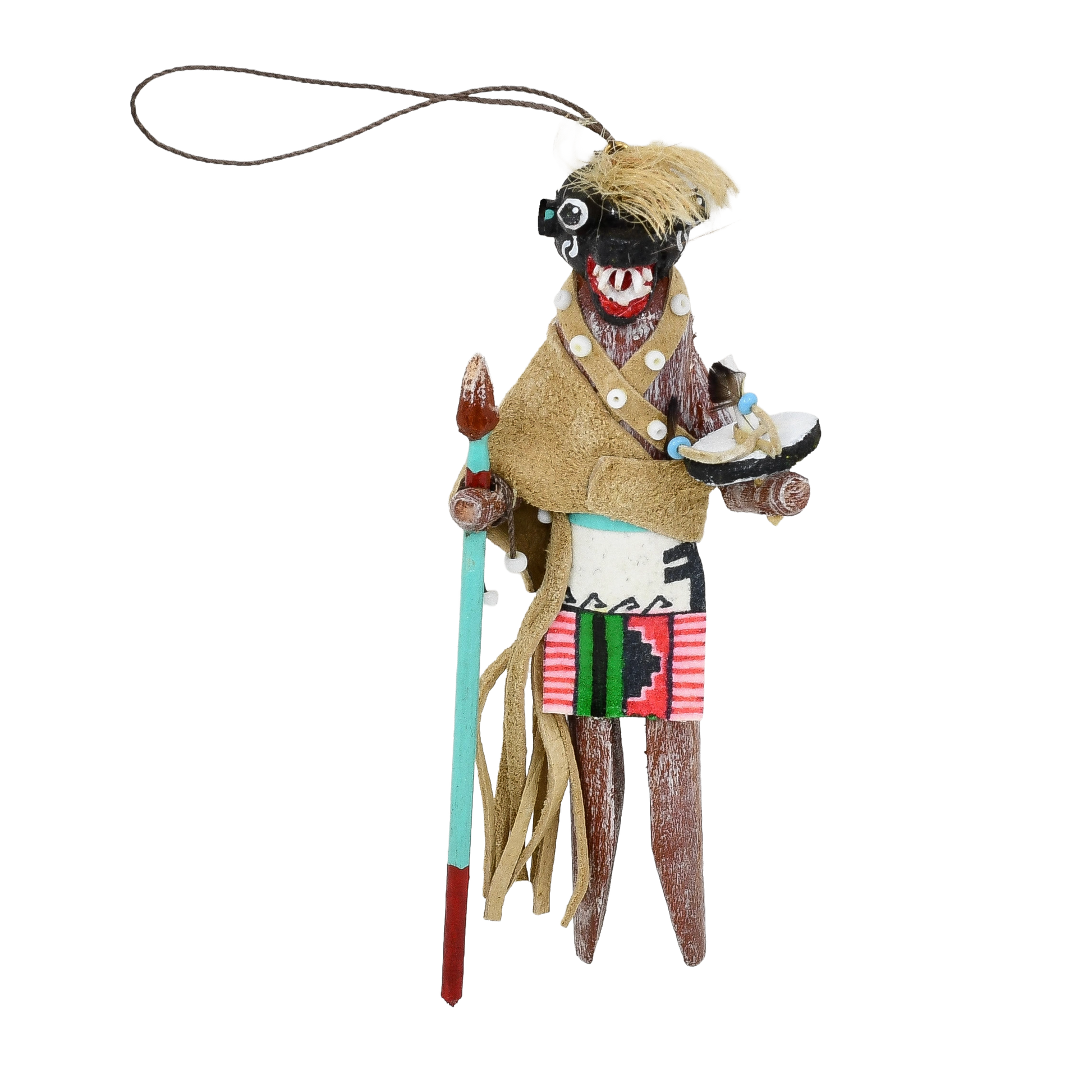 VintageHopiBlackOgreKatsinaOrnament