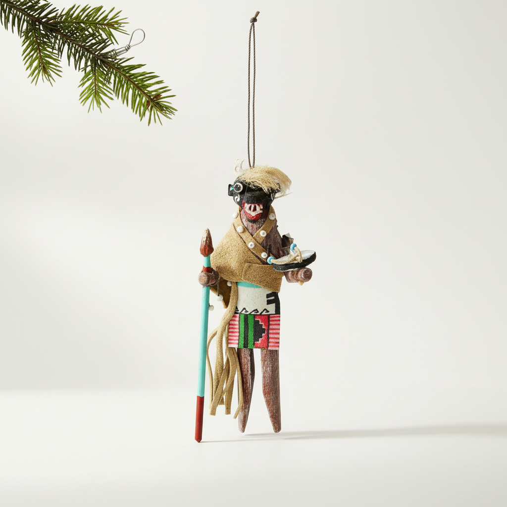 VintageHopiBlackOgreKatsinaOrnament