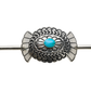 VintageNavajoHairOrnamentOfSilverandTurquoise