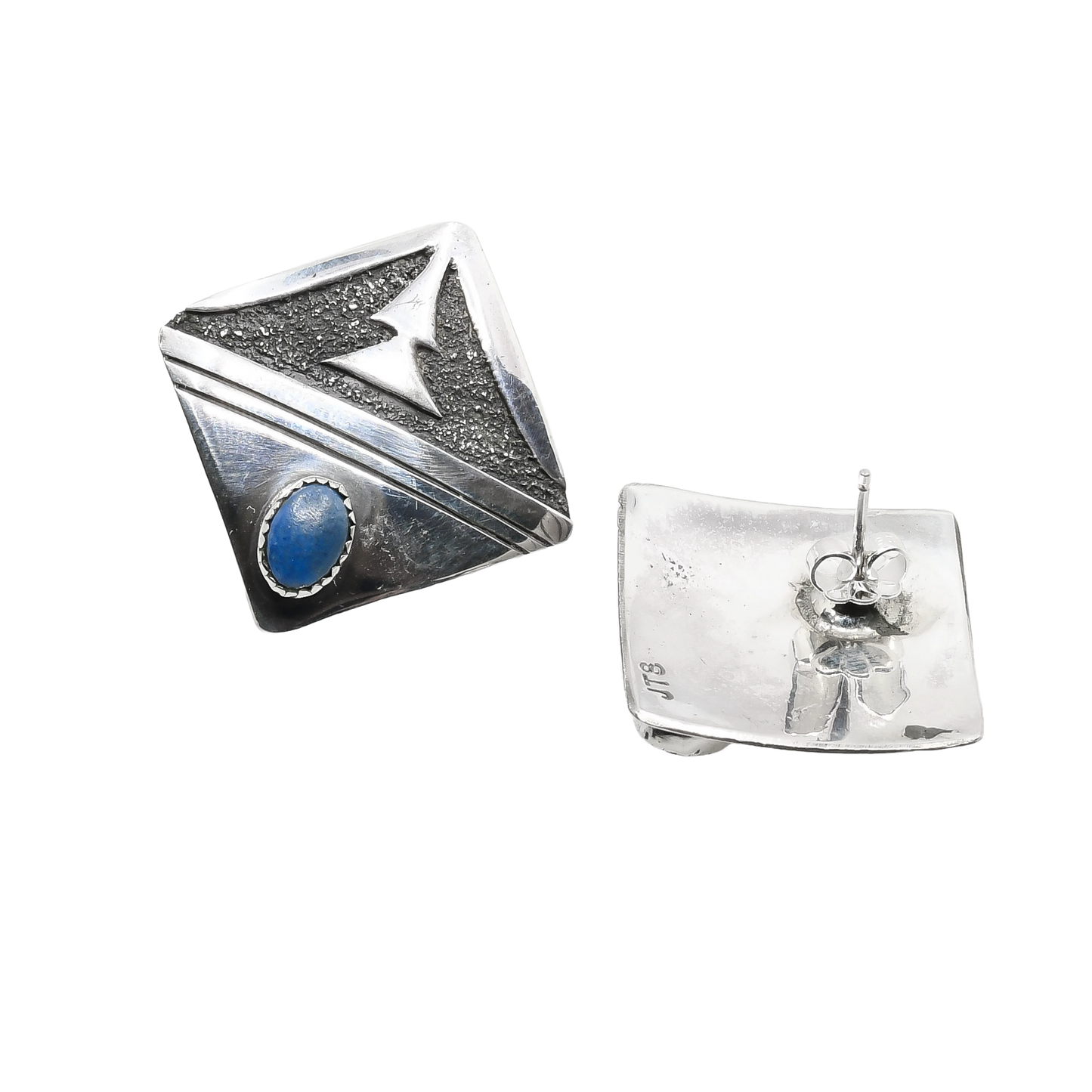 Vintage Navajo Juan Singer Modernist Earrings