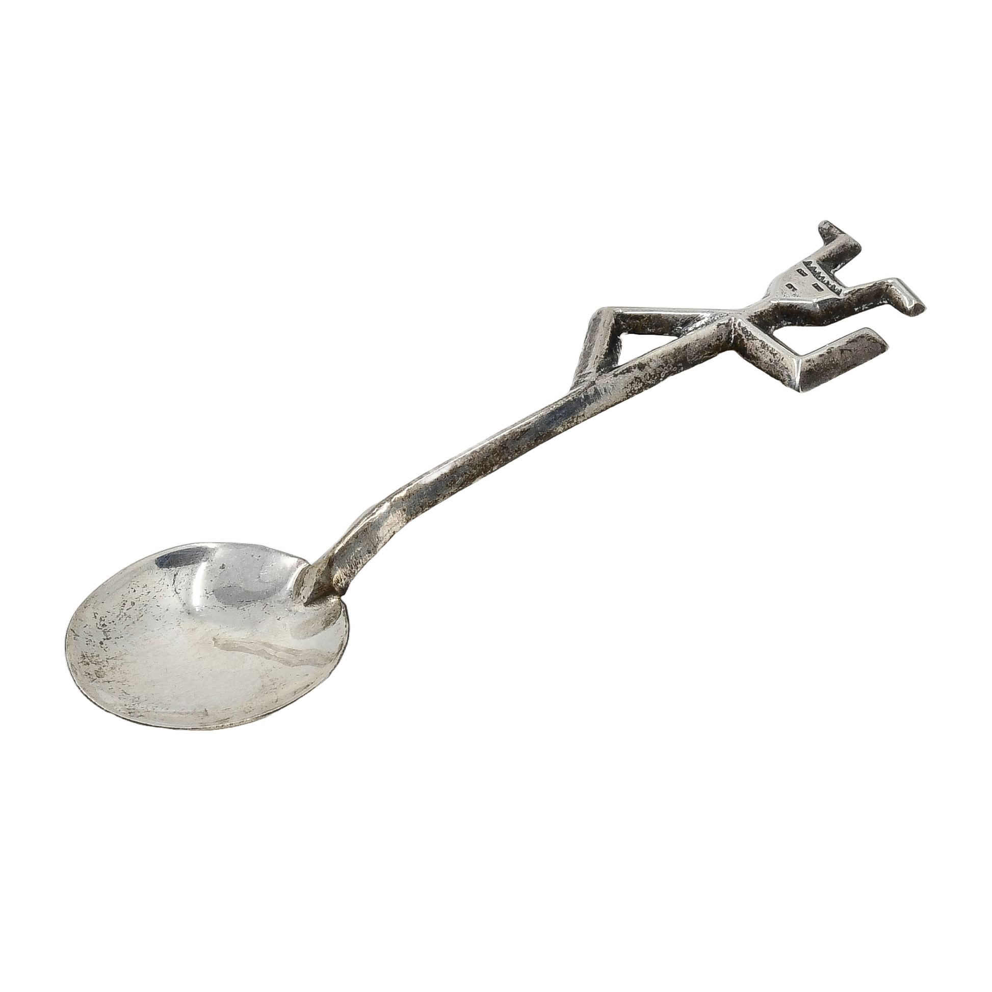 Vintage Navajo Silver Yei Spoon by Frances Jones