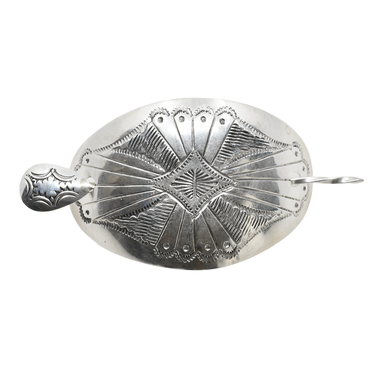 Vintage Navajo Sterling Silver Hair Ornament Pin