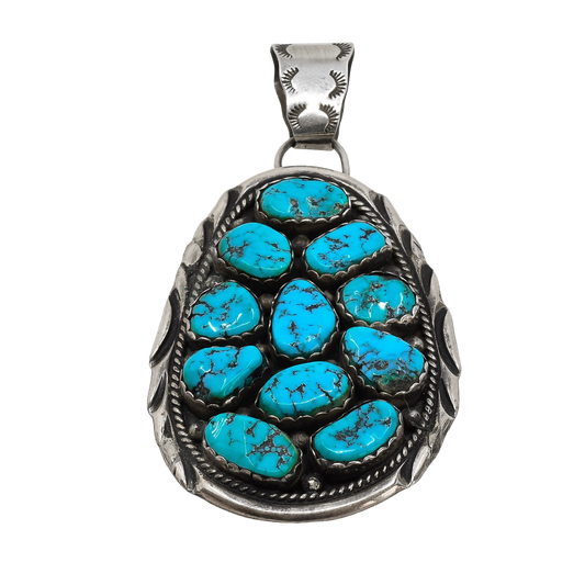 Vintage Navajo Turquoise Nugget Pendant