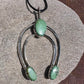Vintage Turquoise and Silver Naja Pendant