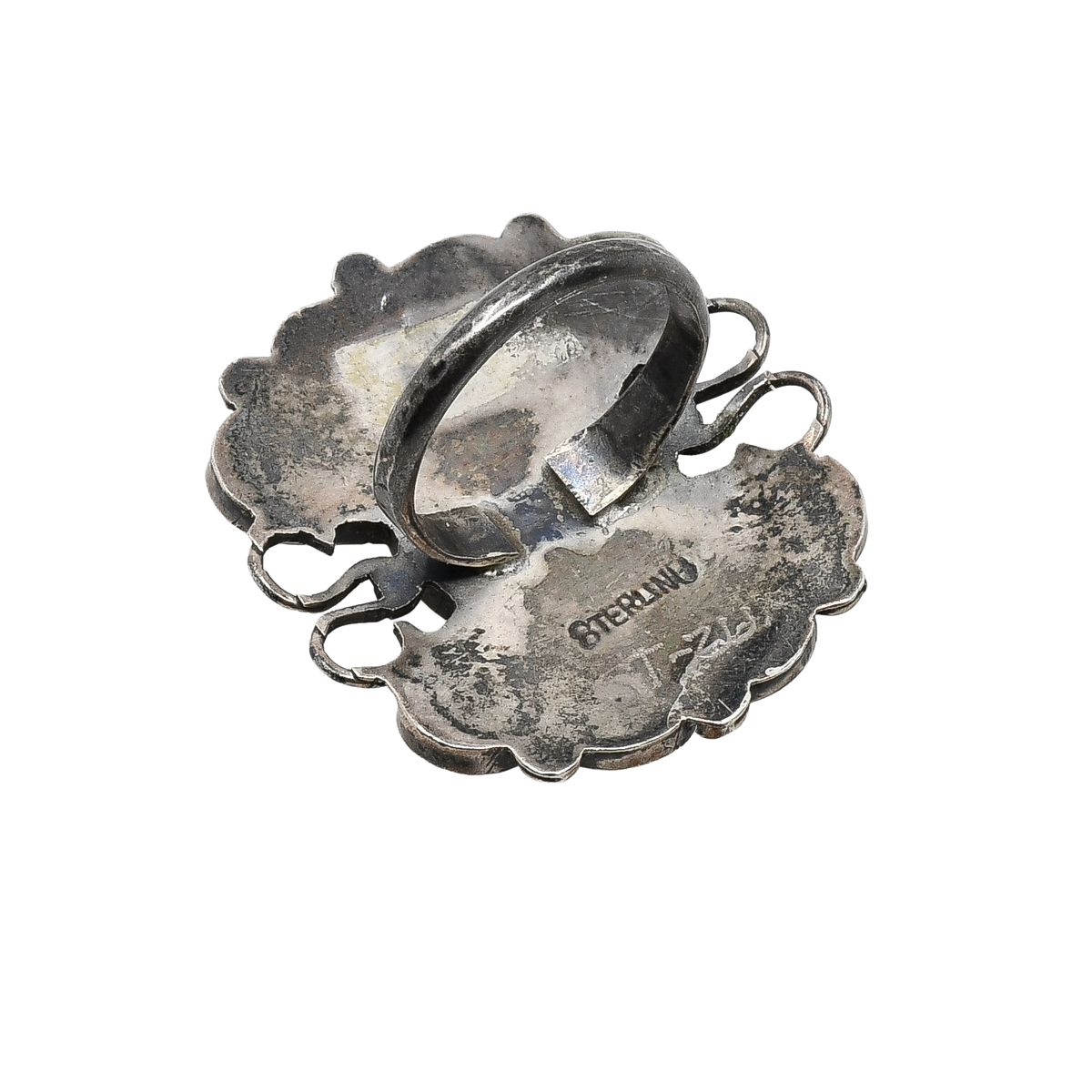 Vintage Zuni Sunface Ring by Benji and Shirley Tzuni