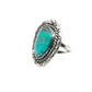 Vintage Navajo Ring With Greenish Turquoise Stone