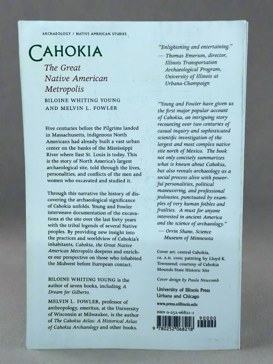 Book Cahokia The Great Native American Metropolis - Turquoise & Tufa