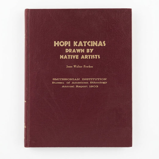 Book Hopi Katcinas Drawn By Native Artists By Fewkes - Turquoise & Tufa