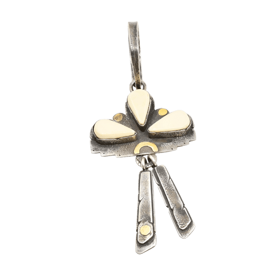 Contemporary Cloud Pendant By Jolene Eustace - Turquoise & Tufa