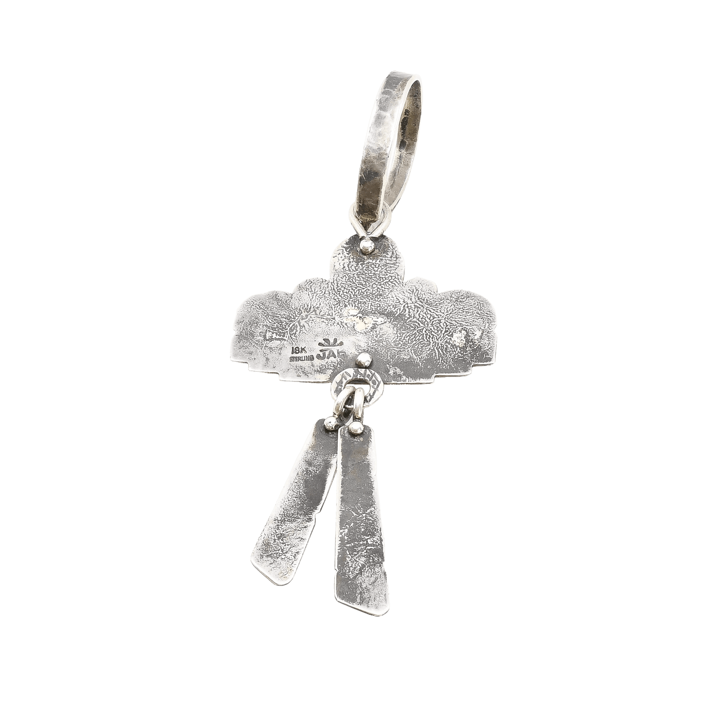 Contemporary Cloud Pendant By Jolene Eustace - Turquoise & Tufa