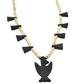 Depression Era Thunderbird Necklace From Santo Domingo Pueblo - Turquoise & Tufa