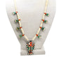Depression Era Thunderbird Necklace From Santo Domingo Pueblo - Turquoise & Tufa